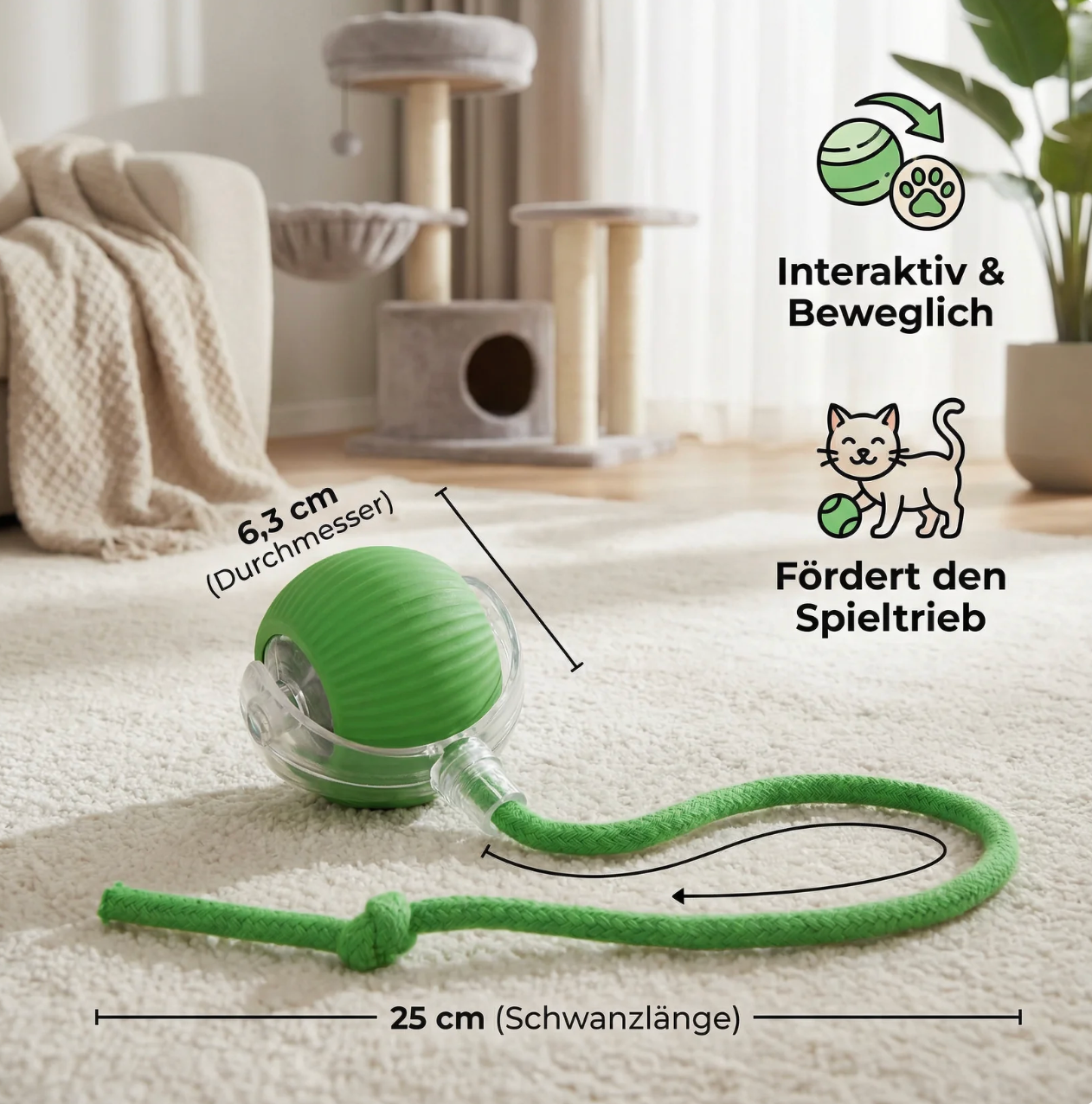 Smart Jagdball für Katzen