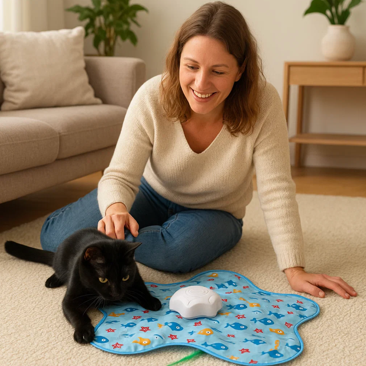Interaktives Katzen Versteckspiel Spielzeug