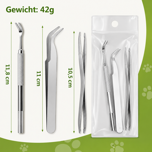 Zeckenentferner Set für Hunde & Katzen