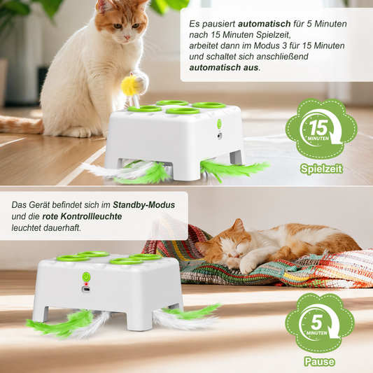 Automatisches Katzen Spielzeug mit Feder