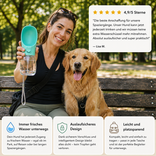 Tragbare Hundetrinkflasche