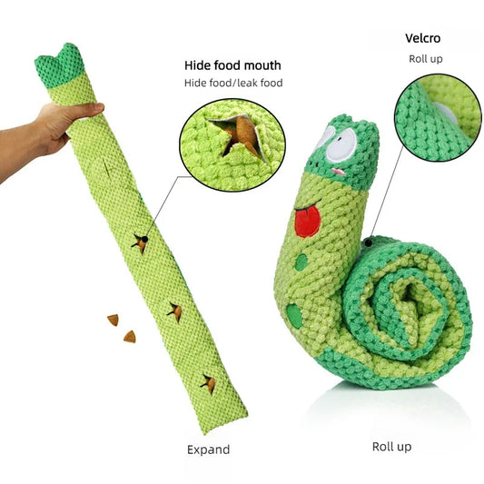 Plüsch Schnecke Hundespielzeug