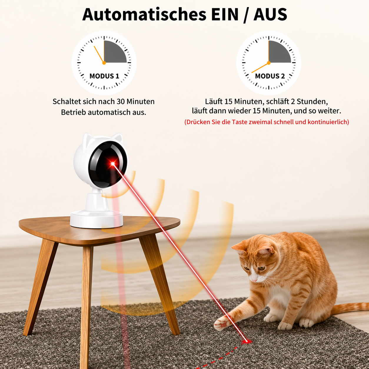 Automatisches Laser Katzenspielzeug