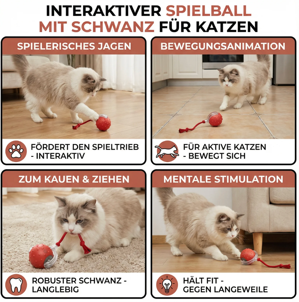 Smart Jagdball für Katzen