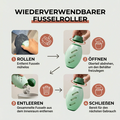 Wiederverwendbare Fusselrolle für Tierhaare