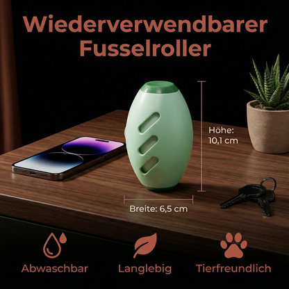 Wiederverwendbare Fusselrolle für Tierhaare