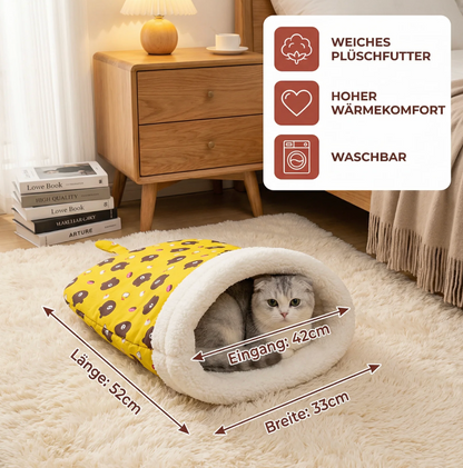 Flauschiger Kuschelsack für Katzen