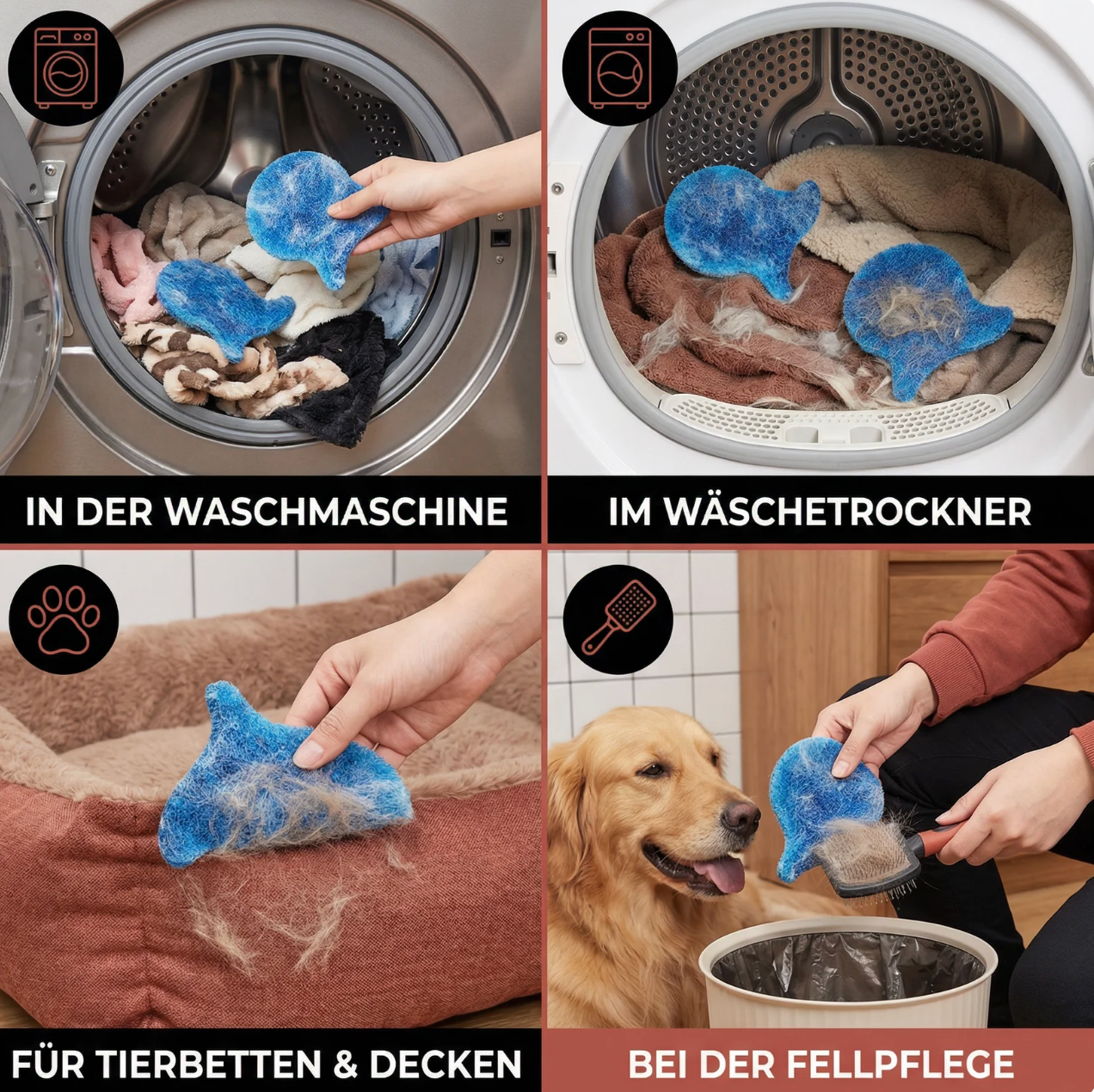 Tierhaar-Fänger für die Waschmaschine