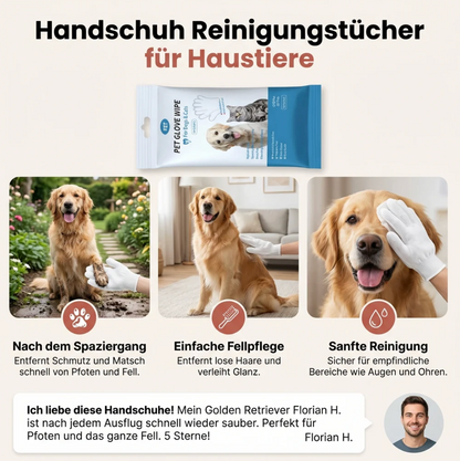 Pflegehandschuhe für Haustiere