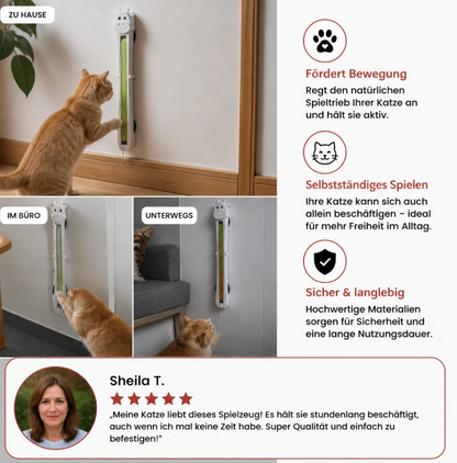 Interaktive Katzenangel mit Giraffen-Design