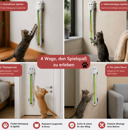Interaktive Katzenangel mit Giraffen-Design