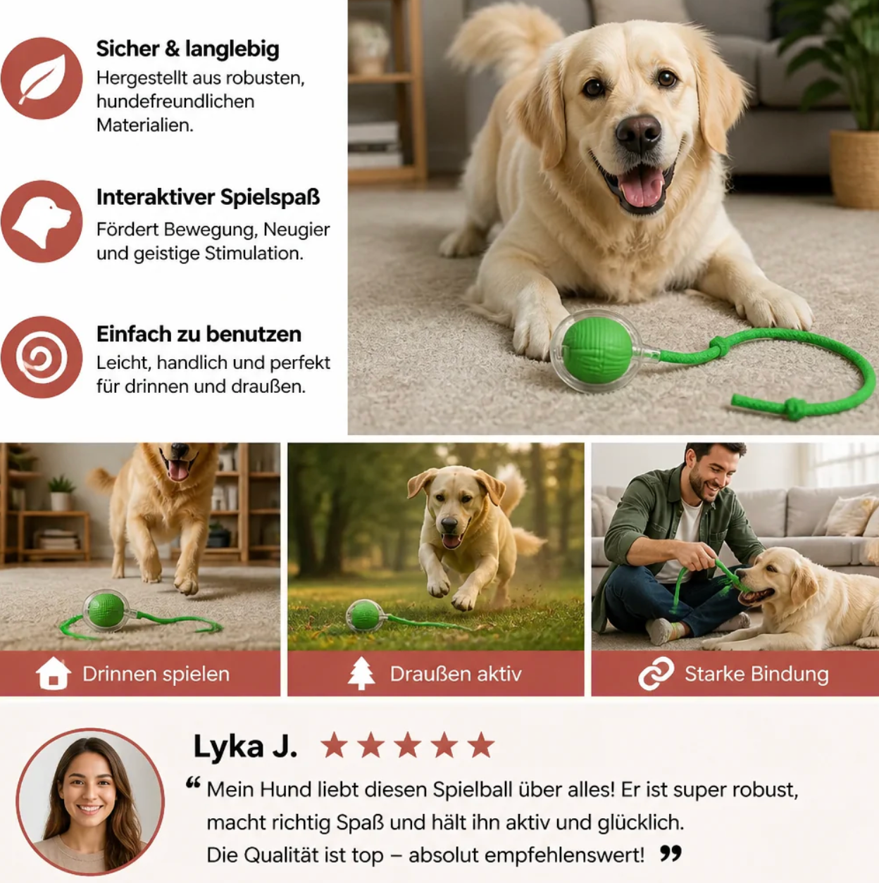 Smart Spielball für Hunde