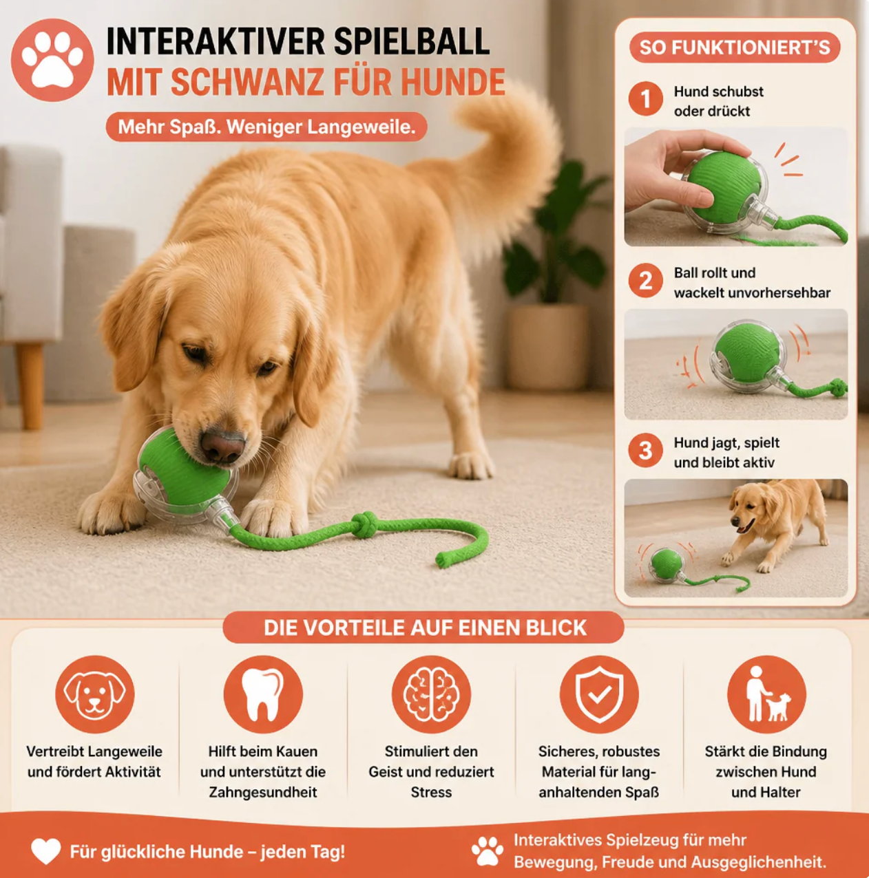 Smart Spielball für Hunde