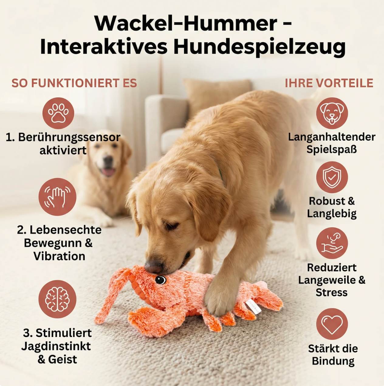 Wackel-Hummer Hundespielzeug