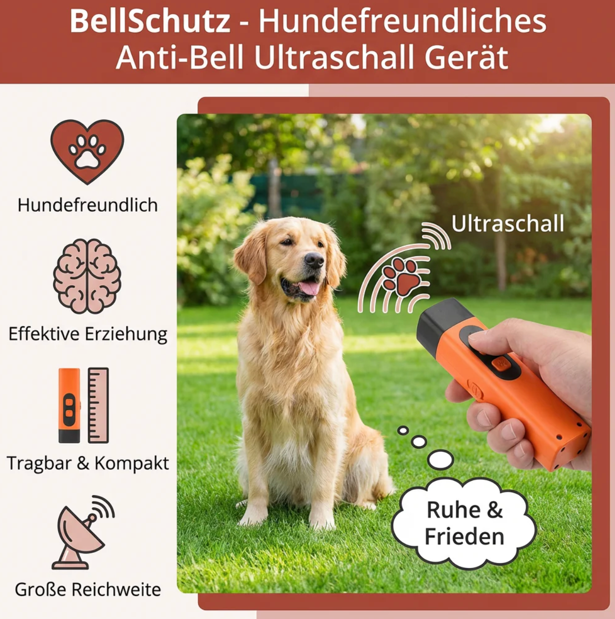 Ultraschall Anti-Bell Trainer für Hunde
