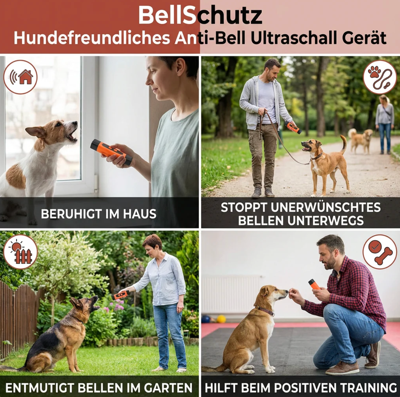 Ultraschall Anti-Bell Trainer für Hunde