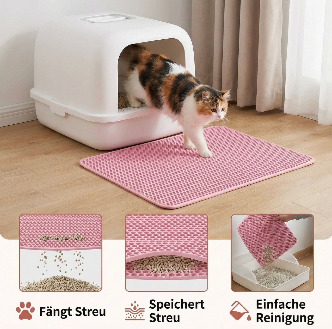 Doppellagige Katzenstreu Matte