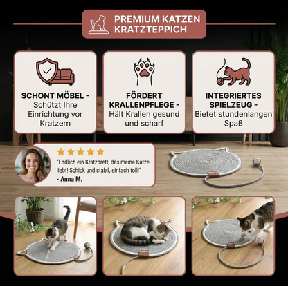Katzen Kratzmatte mit Liegefläche