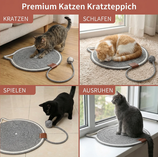 Katzen Kratzmatte mit Liegefläche