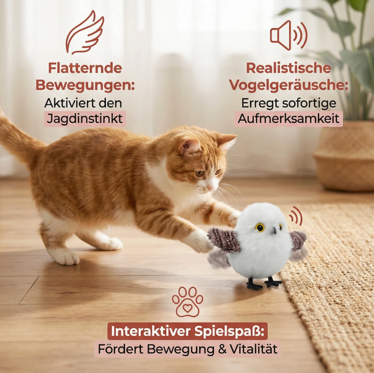 Interaktiver Flattervogel für Katzen