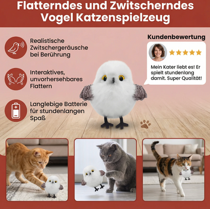 Interaktiver Flattervogel für Katzen
