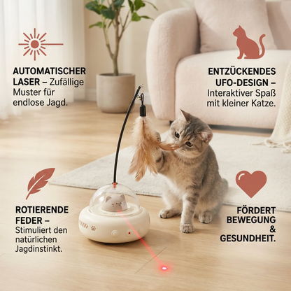 Interaktive Federangel für Katzen