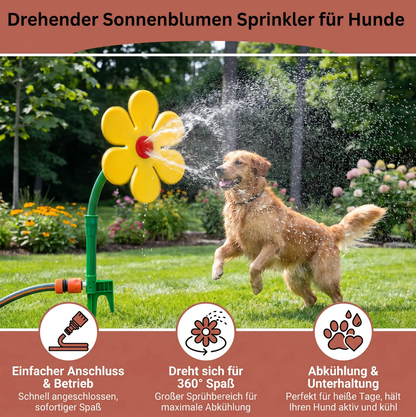 Tanzender Wassersprinkler für Hunde