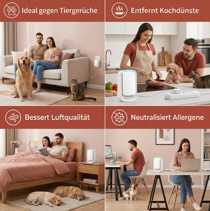 Mini-Luftreiniger für Hunde- & Katzenhaushalte