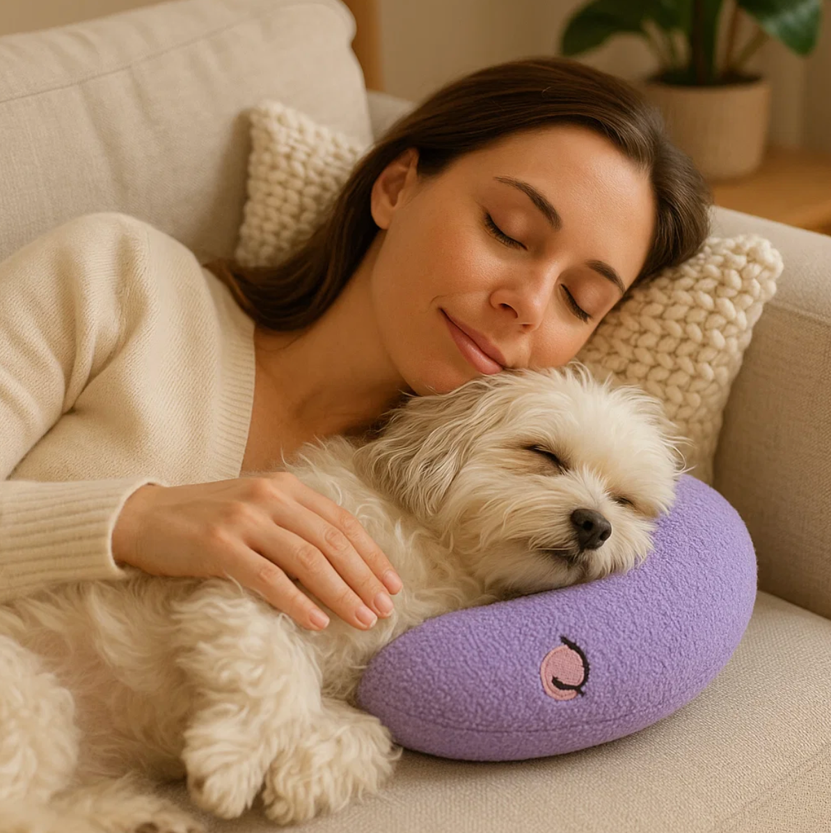 Mondförmiges Kuschelkissen für Hunde & Katzen