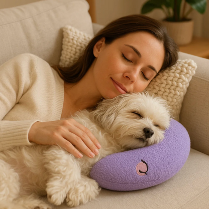 Mondförmiges Kuschelkissen für Hunde & Katzen