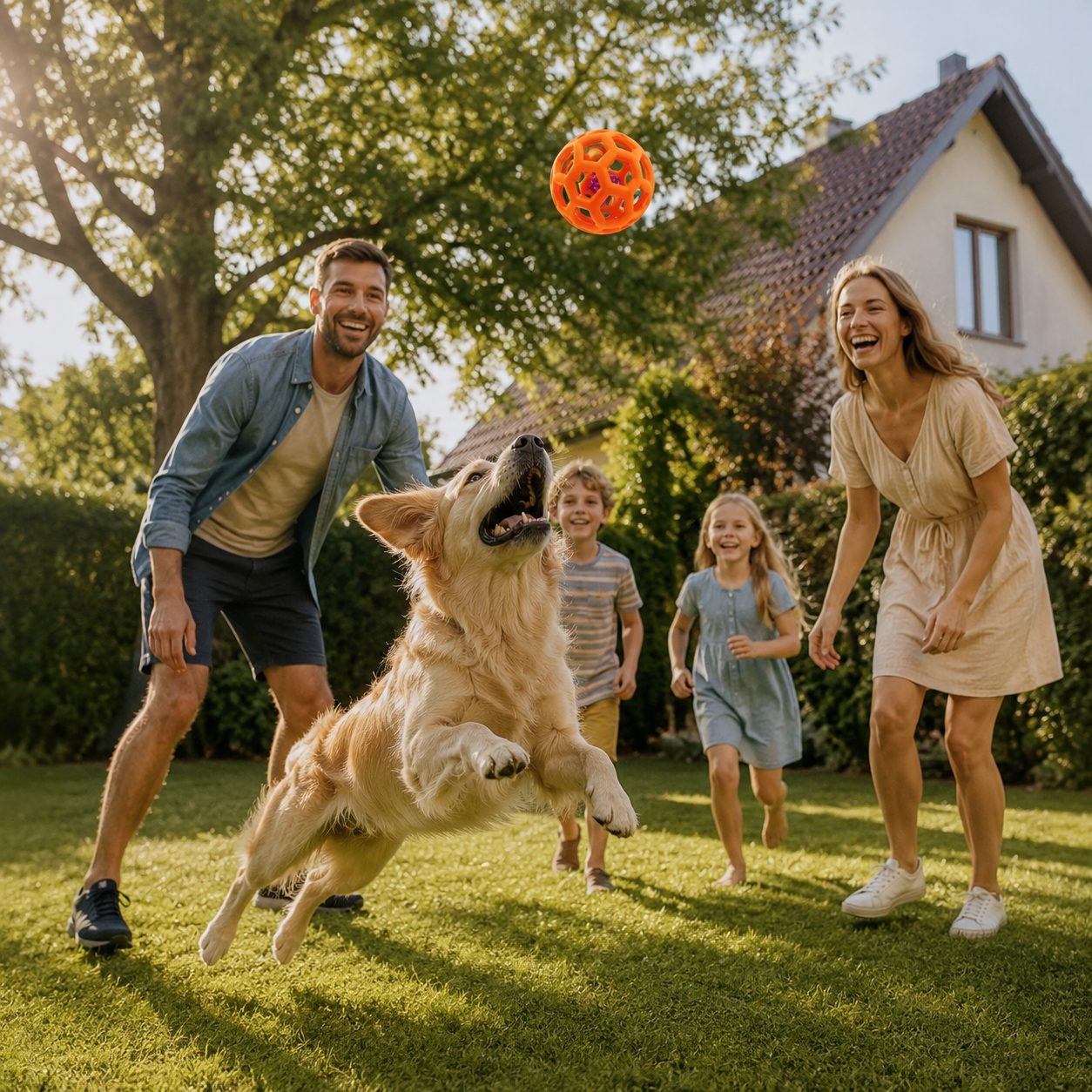 BellBounce Naturkautschuk Hundeball