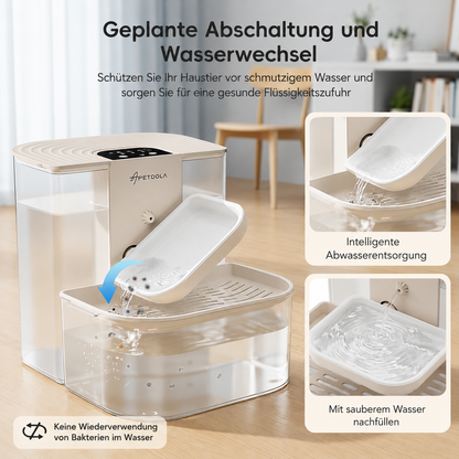 Kabelloser Trinkbrunnen für Hunde & Katzen