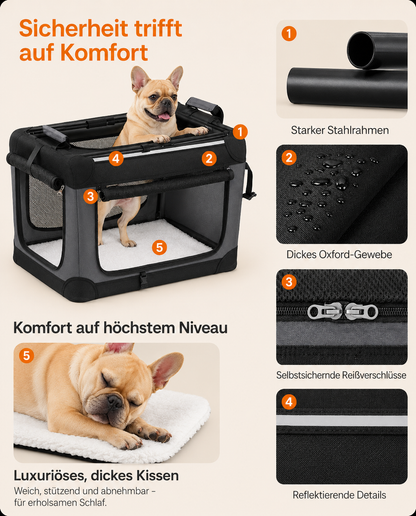 Faltbare Transportbox für Hunde & Katzen