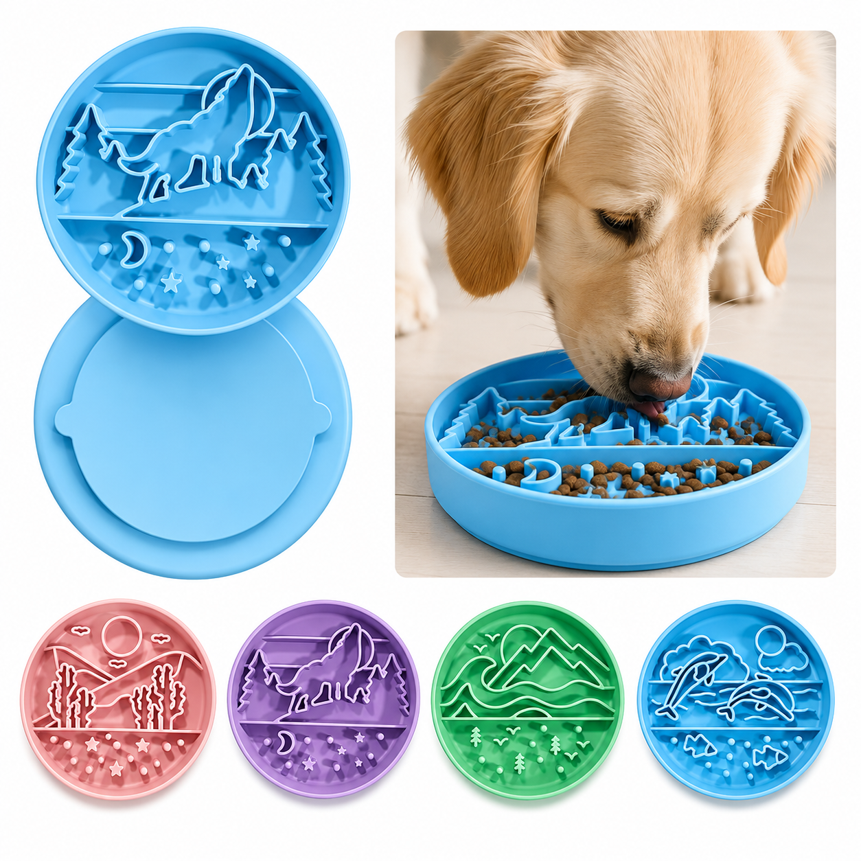 Slow Feeder Napf für Hunde & Katzen