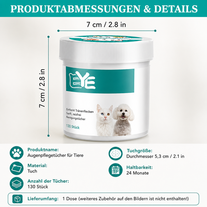 Augen- & Ohrenpflege Tücher für Hunde & Katzen