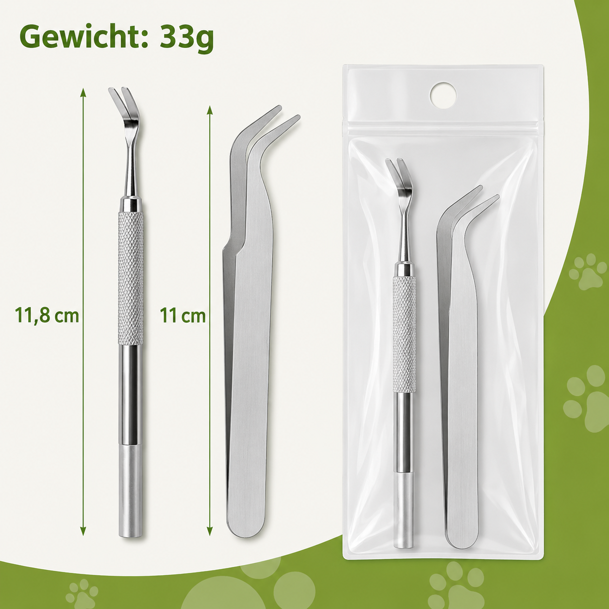 Zeckenentferner Set für Hunde & Katzen
