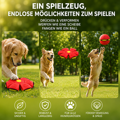 Springender UFO Hundeball