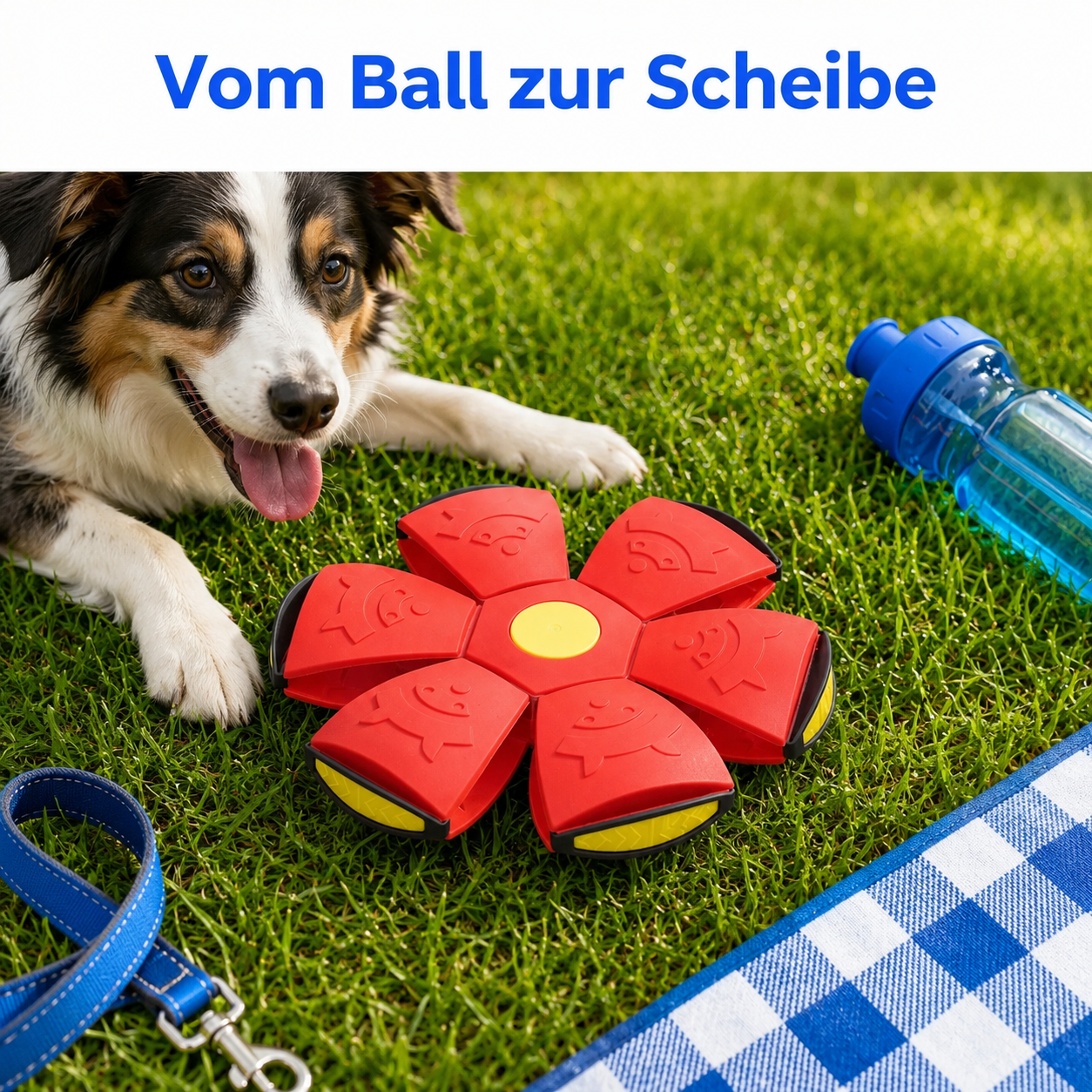 Springender UFO Hundeball