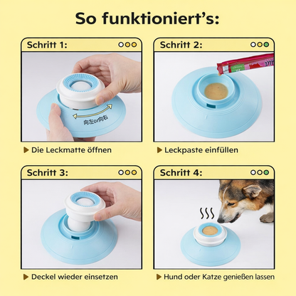 Schlecknapf mit Saugnapf