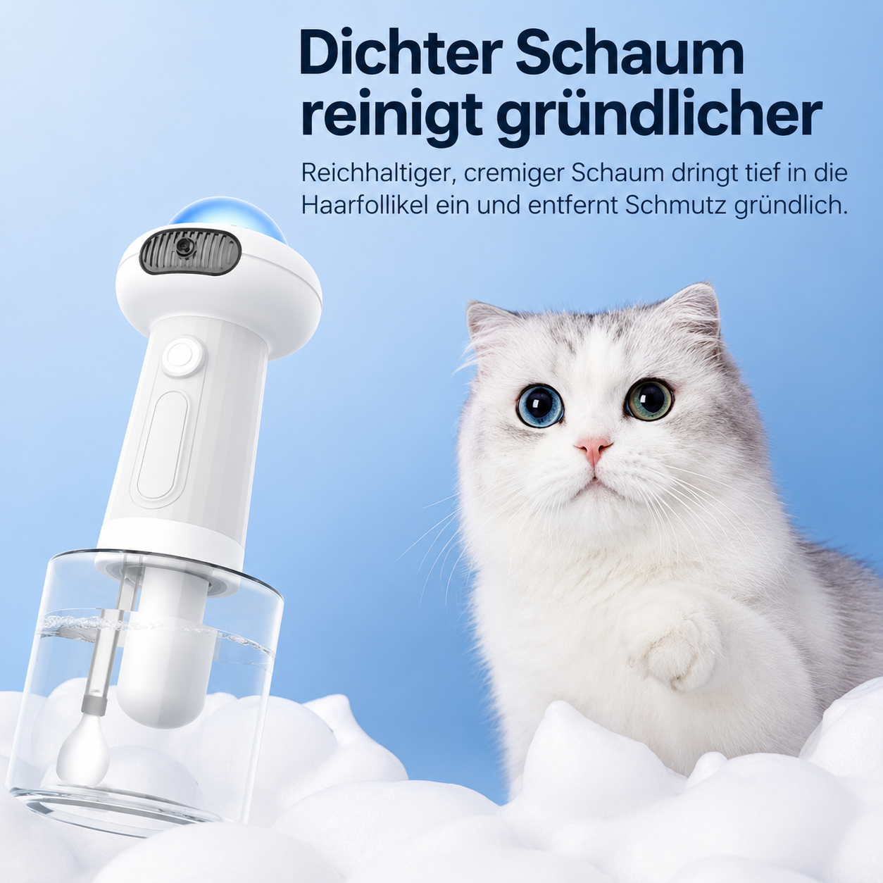 Automatischer Schaumspender für Hunde & Katzen