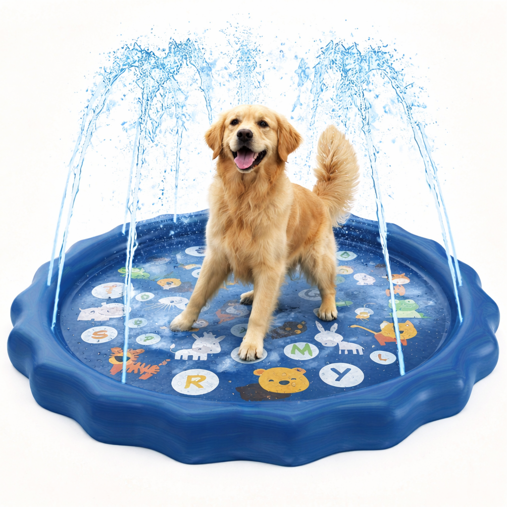 Hundepool mit Sprinkler