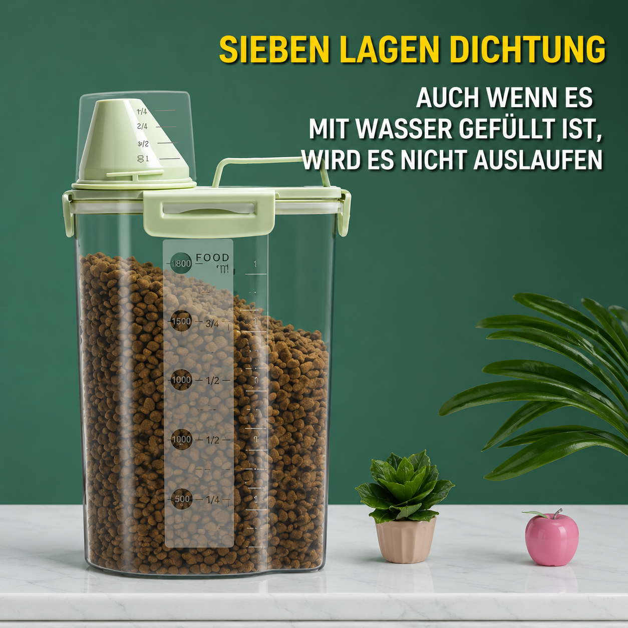 Luftdichter Futterbehälter für Hunde & Katzen