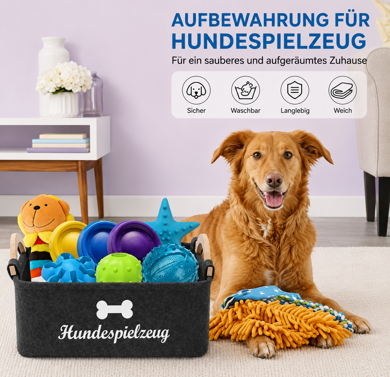 Filz Aufbewahrungsbox für Haustiere