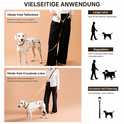 Freihand Hundeleine Crossbody