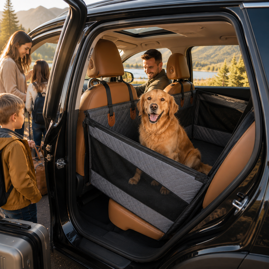 Wasserdichte Auto-Rücksitzmatte für Hunde & Katzen