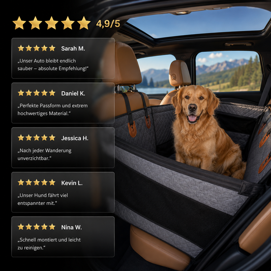 Wasserdichte Auto-Rücksitzmatte für Hunde & Katzen