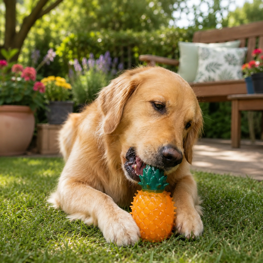 Quietschende Frucht für Hunde