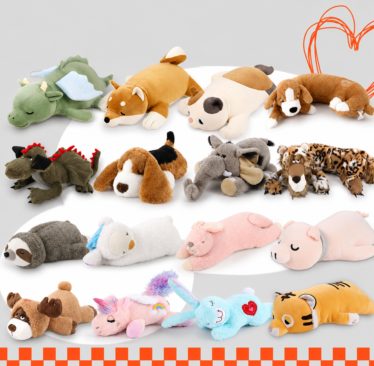 Herzschlag Kuschelspielzeug für Hunde