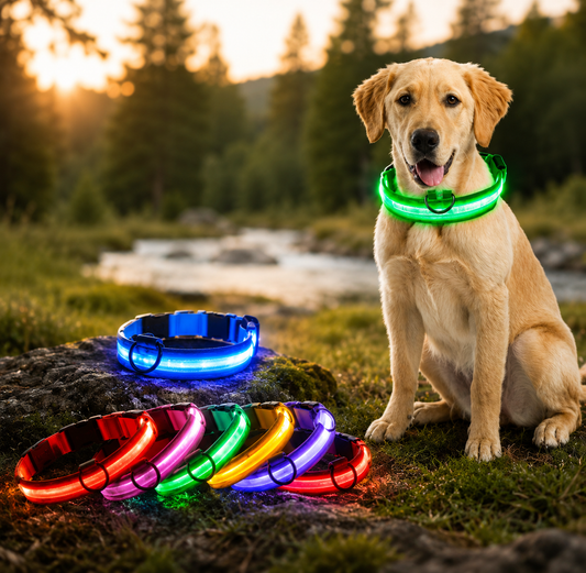 LED Leuchthalsband für Hunde