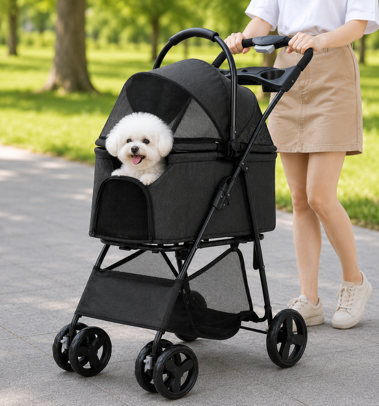 3-in-1 Hundebuggy & Katzenwagen
